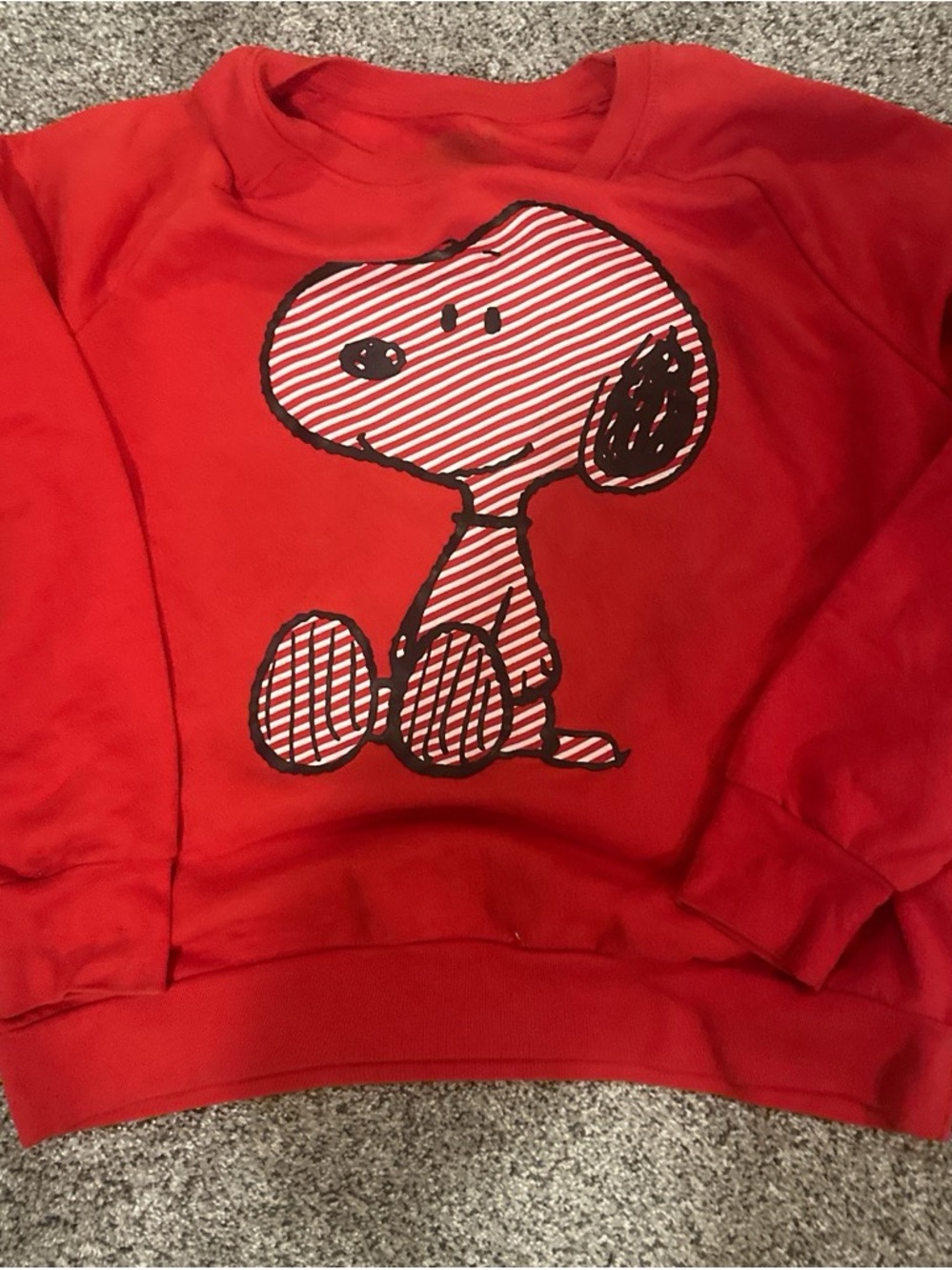 Peanuts Red Snoopy Crewneck Sweatshirt